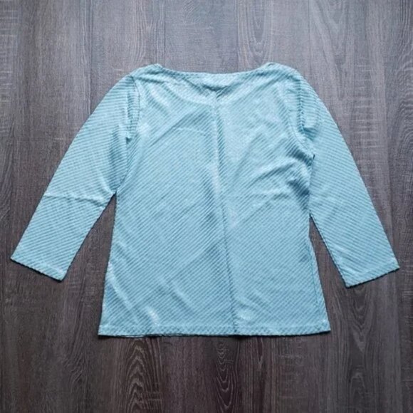 Calvin Klein 3/4 sleeve sequin Top - Picture 2 of 2